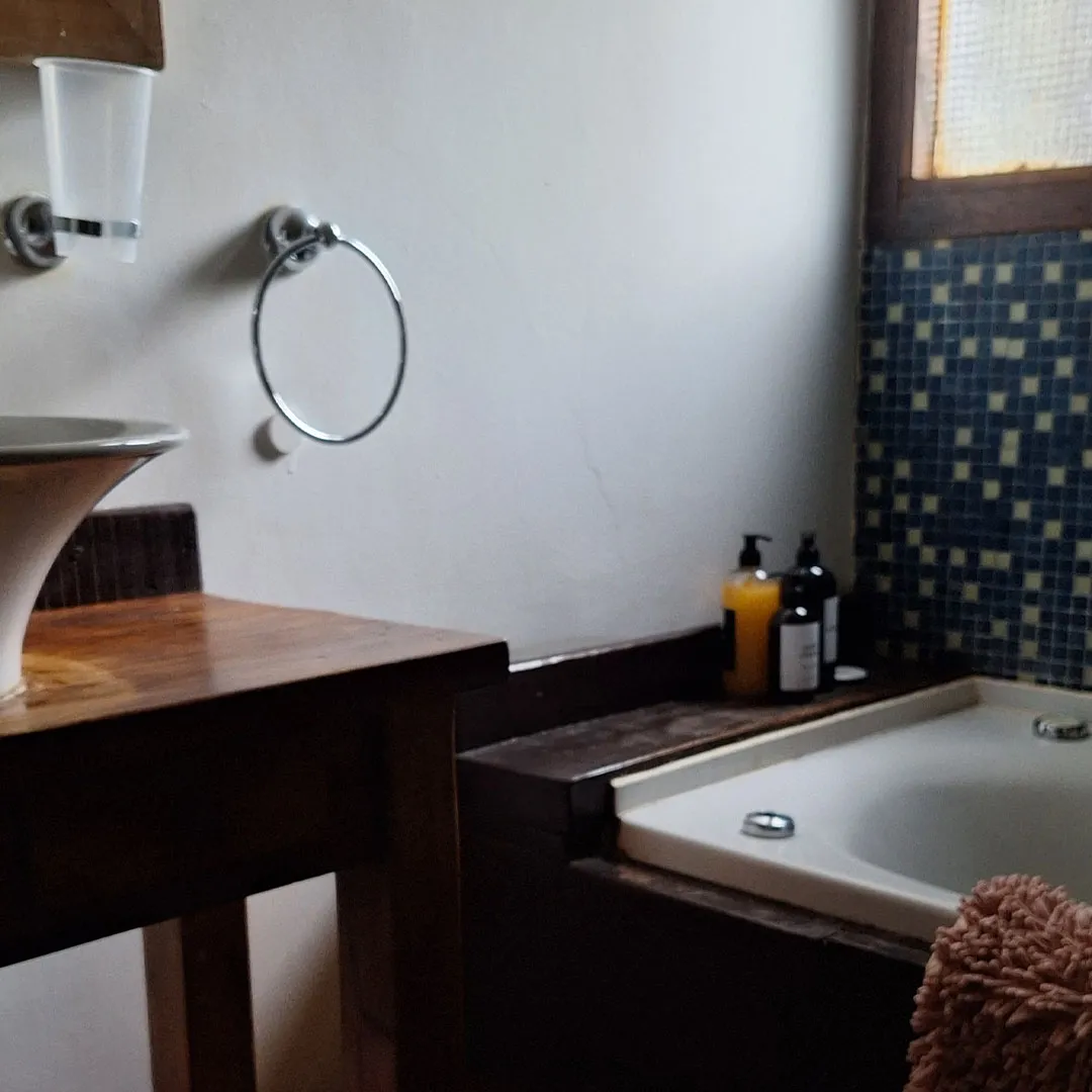 Baño con hidromasaje de la cabaña 3 ambientes 1 planta