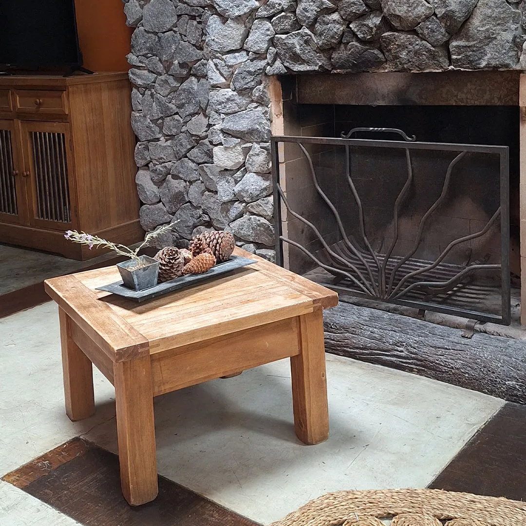 Hogar a leños de la cabaña 3 ambientes 1 planta
