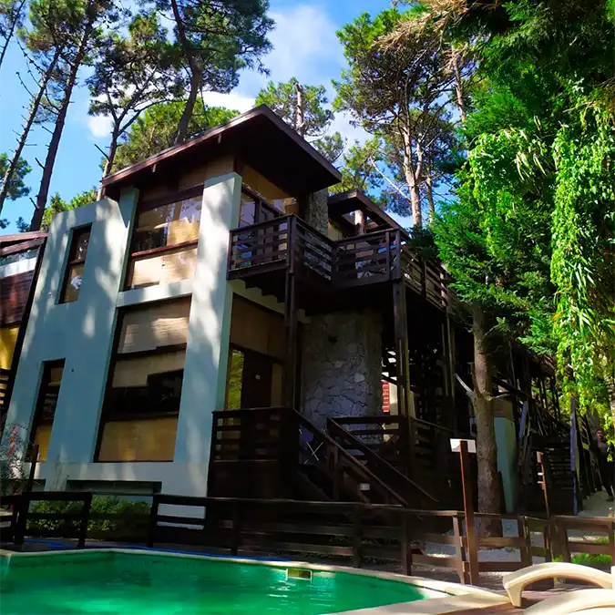 Cabaña 2 ambientes 1 planta para 2 a 4 personas